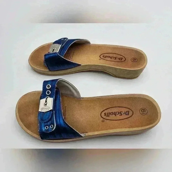 Dr. Scholls Exercise Sandals Navy Blue Womens Size 6.5 - Picture 5 of 8